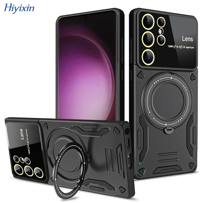 Suitable for Samsung A26 Youdun 360 Rotating Stand Mobile Phone Case S25 Ultra Goggles Case M36 Anti-Fall Protective Cover