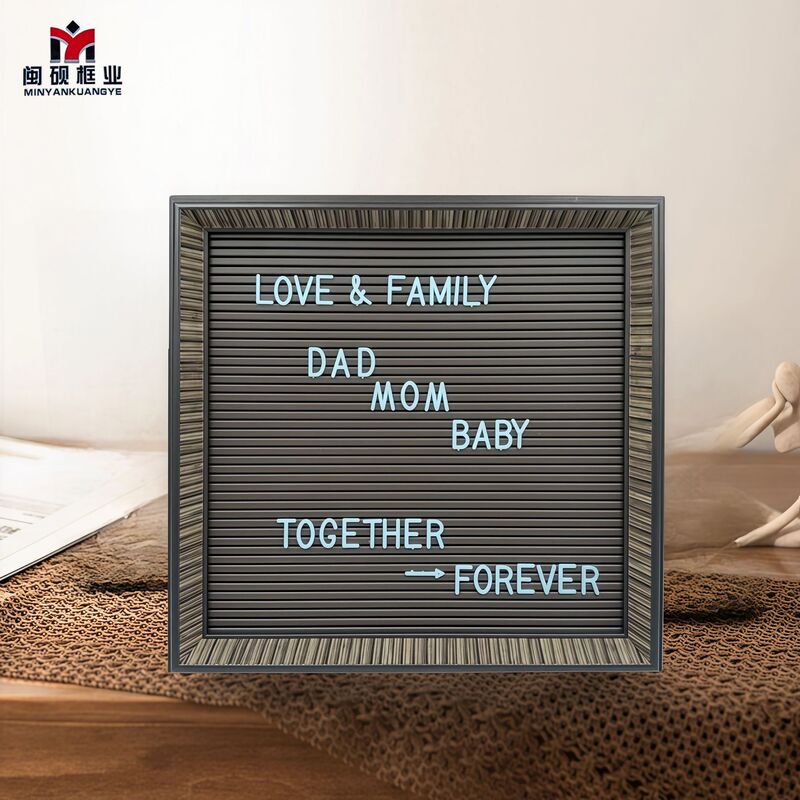 Retro Vertical Texture Square Letter Photo Frame for Living Room and Bedroom Wall DIY High-End Felt Message Board Wholesale Retro Vertical Texture Square Letter Photo Frame for Living Room and Bedroom Wall DIY High-End Felt Message Board Wholesale