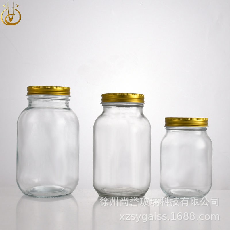 现货750ml圆形蜂蜜瓶 燕窝瓶 辣椒酱瓶 密封罐 密封性好量大从优