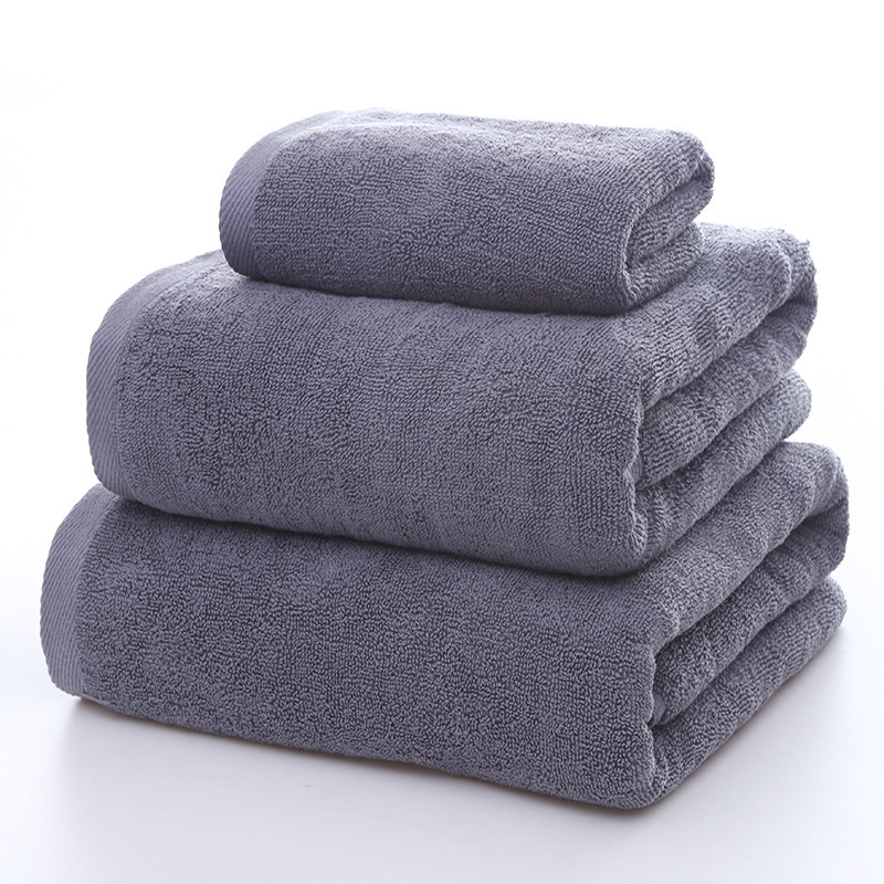 in stock towel bath towel cotton gray thick absorbent hotel hotel beauty salon foot therapy fire therapy air conditioning aviation blanket