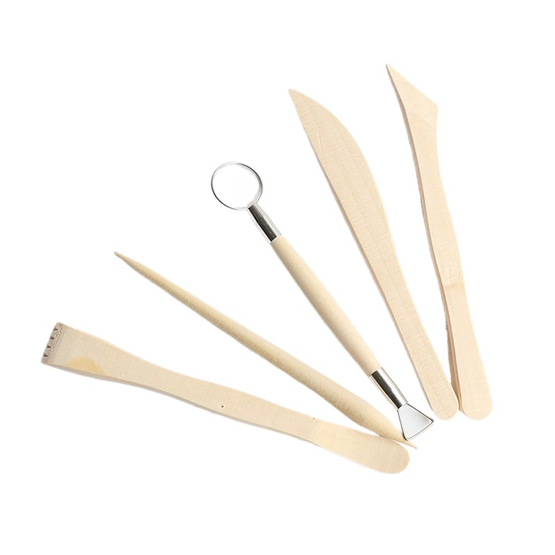 Ceramics, wooden set, clay handmade, DIY