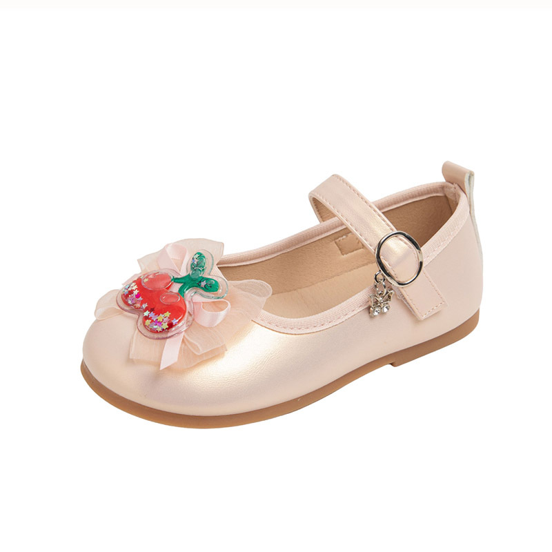 Zapatos de princesa de arco de niñas 2025 otoño nuevos zapatos de cuero suaves para niños zapatos de baile de niñas image 6