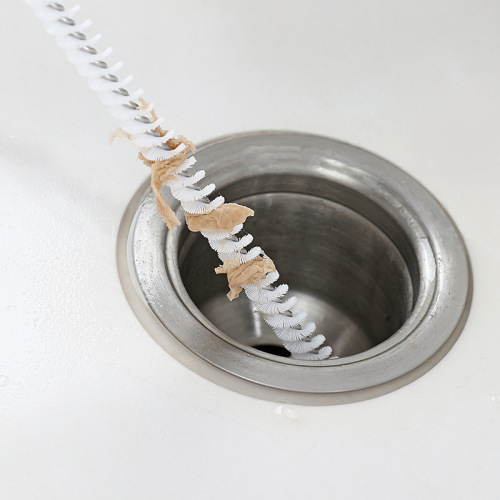 Japanese pipe dredge to sewer hair cleaner wash basin water tool tea pipe cleaning brush