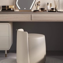 简约现代奶油风梳妆凳家用卧室换鞋凳客厅接待会客矮凳美容院圆凳