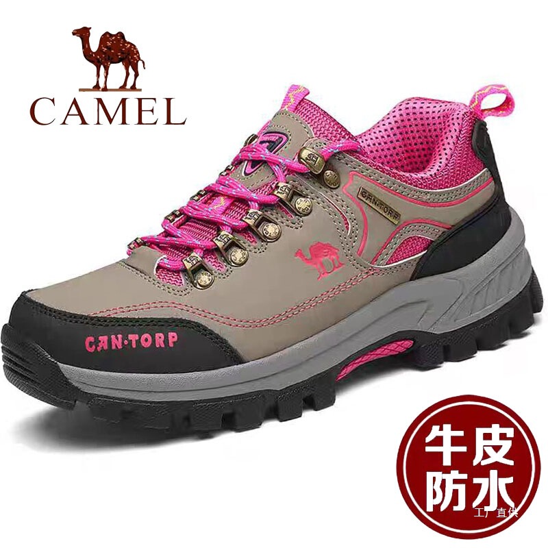 Clearance Sale Camel Women's Shoes Genuine Leather Waterproof Casual Sneakers Outdoor Hiking Mountaineering Shoes Adult Men Rubber Shoes