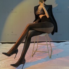 显瘦侧边竖条纹拼接丝袜女批发夏季薄款性感黑丝防勾打底连裤袜子