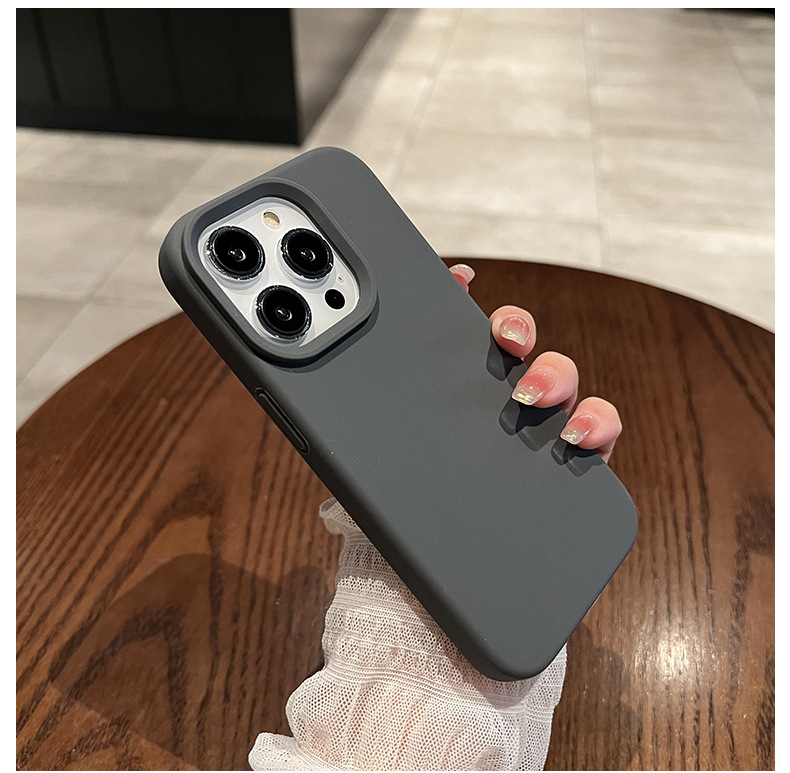 Ốp lưng silicon lỏng iPhone 14 Pro Max chống rơi, bảo vệ toàn diện — [Vàng cam] Silicone lỏng tinh khiết có lỗ lớn, [Dark Night Green] Silicone lỏng tinh khiết có lỗ lớn, [Pitaya Purple] Silicone lỏng màu đặc có lỗ lớn, [Tử Đinh Hương] Silicone lỏng tinh khiết có lỗ lớn chi tiết 14