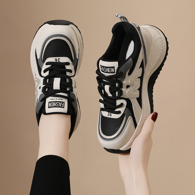 New Thick Soled Shock-absorbing Running Shoes, Lightweight And Versatile Sports And Leisure Shoes_voghion.com