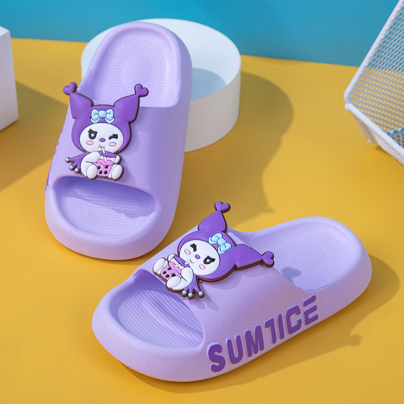 Summer New Children's Slippers for Home Indoor Bathing Parent-Child Baby Children's Bathroom Non-Slip Soft Bottom Slippers