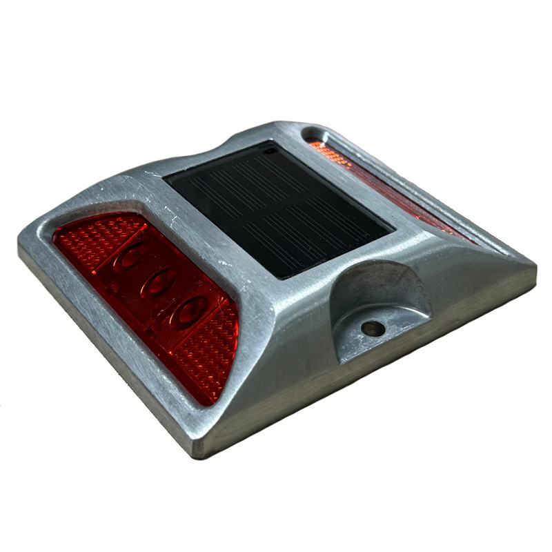 厂家直销太阳能道钉道路突起路标方形道钉灯LED道钉铸铝双面防水