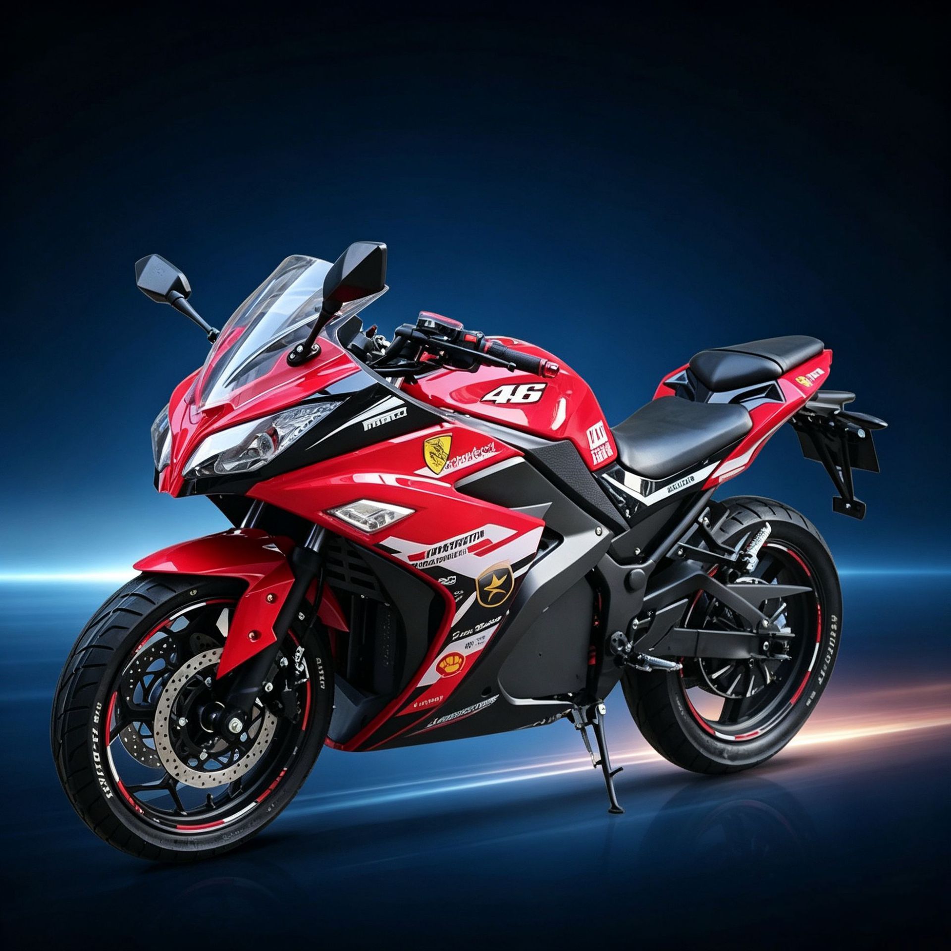 Little Ninja TDR51Z electric motorcycle, street bike, high-power sports off-road bike, customized for cross-border delivery