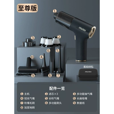 high suction power, wireless, mini, Tozsoranlar - pro-model-black-gold-supreme-4-in-1-vacuum-blower-extractor-and-charger-3-washable-filter-cartridges-floor-brush-storage-bag