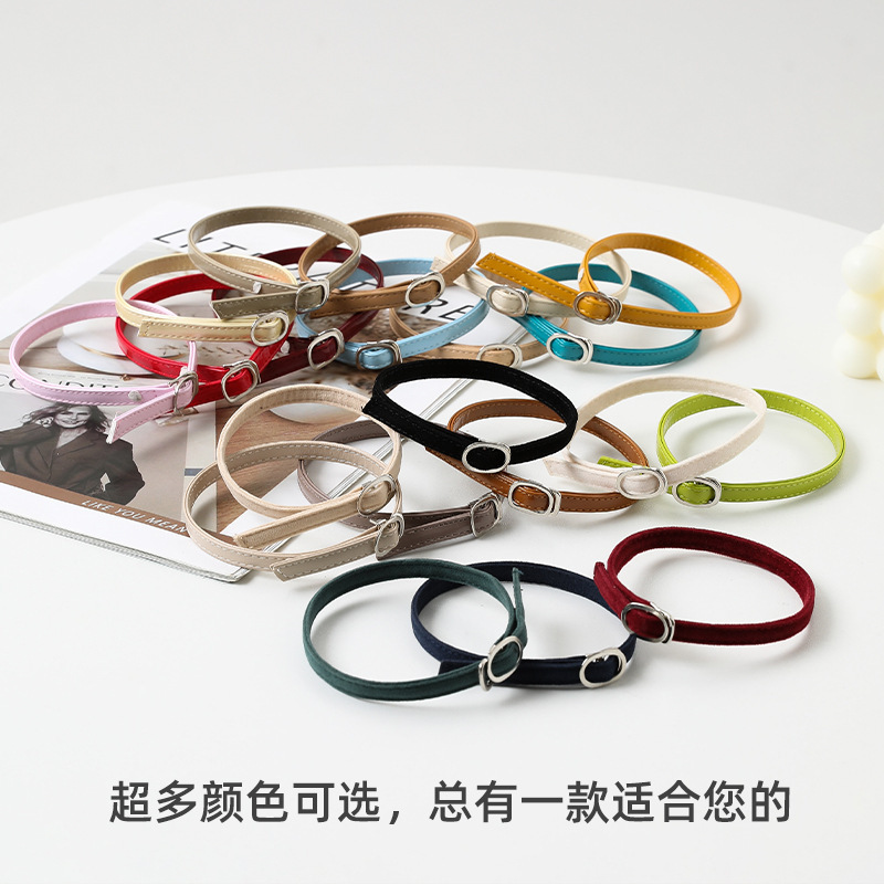 Accessories, Installation-Free Shoelaces, Anti-Falling Leather Velvet Flats, Sandals, Women's High Heels, Non-Heel Shoelaces, One-Line Straps