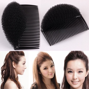 Tiktok hot nylon hair pad heightening pad hair fluffy stickers broken hair comb plastic hair comb live broadcast