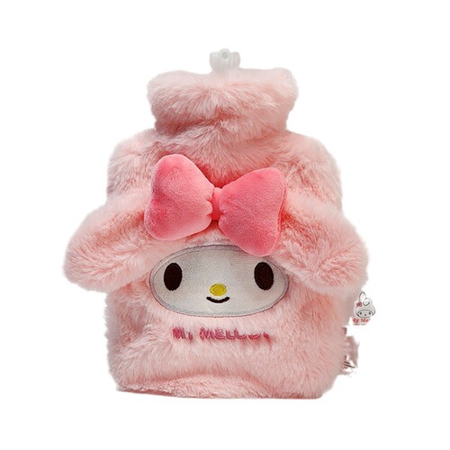 New Sanrio pvc hot water bottle water filled cartoon plush hand and foot warm water bag new internet celebrity hand warmer wholesale