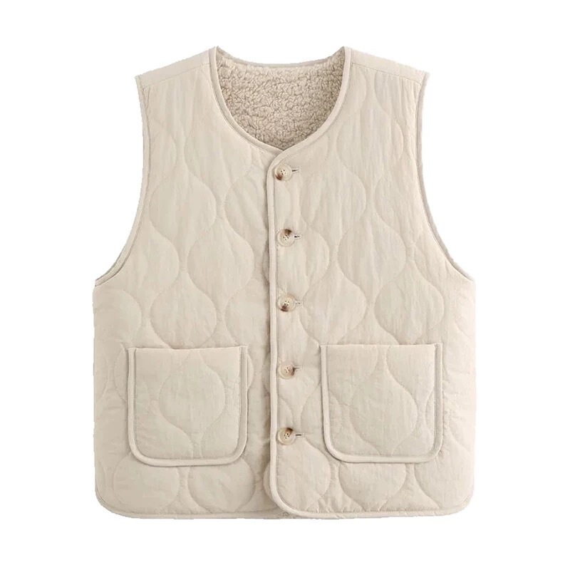 Autumn and Winter Lamb Velvet Vest for Women, Reversible Design, Loose Cold-Proof and Warm Vest for Middle-Aged and Elderly People, Can Be Worn Inside and Outside Autumn and Winter Lamb Velvet Vest for Women, Reversible Design, Loose Cold-Proof and Warm Vest for Middle-Aged and Elderly People, Can Be Worn Inside and Outside