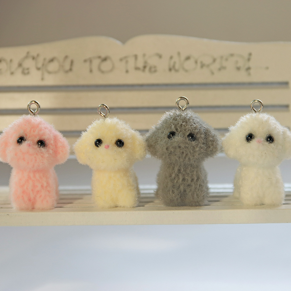 고정 수지 창조적 인 서 개 펜던트 펜던트 DIY 키 체인 자동차 펜던트 수제 보석 액세서리