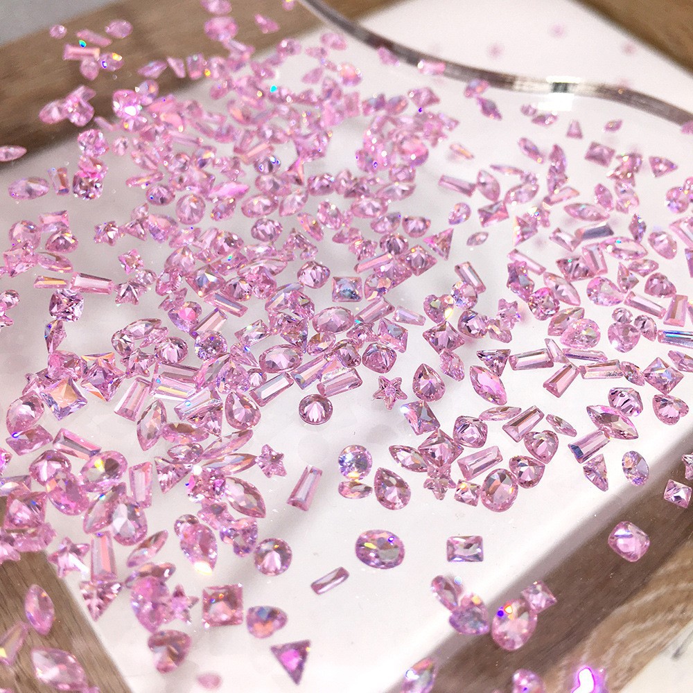 미니 지르콘 [코팅 핑크 혼합]