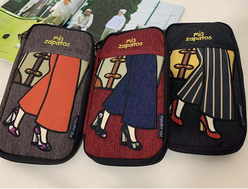 Cross-border direct supply miszapatos Japanese Rakuten practical passport bag organizer multi-layer hand-held cross-body bag 1507