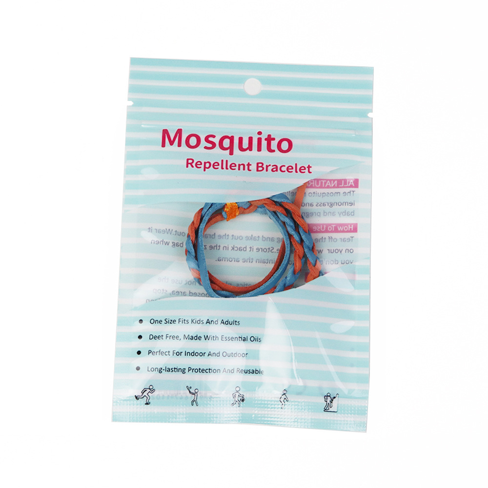 스카이 블루 오렌지 가죽 팔찌 (컬러 가방에 1)