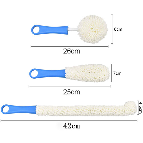 Factory EVA cleaning brush for wine glass, water pipe, vase, irregular glassware cleaning brush, flexible foam