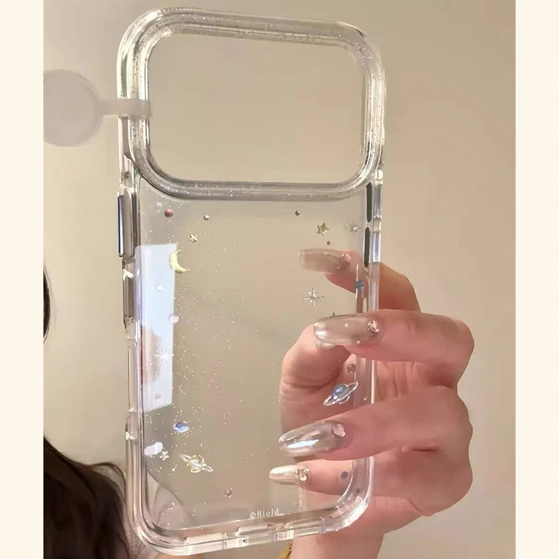 Funda sencilla estilo ins con purpurina fina y diseño de corazón de lunares, adecuada para iPhone 17 Pro Max, iPhone 14, iPhone 15 Pro, iPhone 13 para mujer.