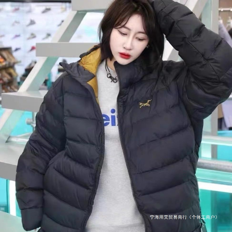 225 Top invierno más reciente versión de hogar de pájaros dorados negros de pluma de algodón para hombres y mujeres caliente de invierno