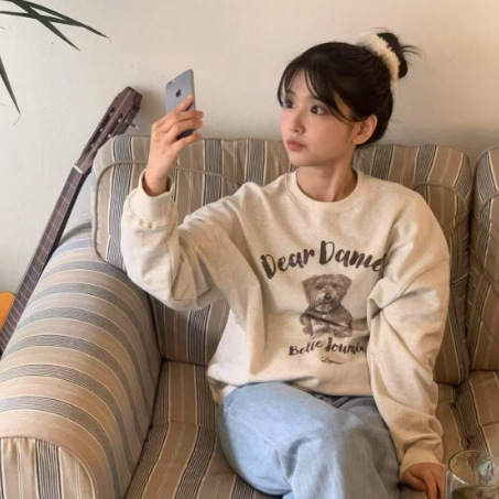 in stock 2025 spring new South Korea east gate d * p kong xiaozhen with loose puppy pullover vests