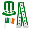 Amazon 2024 new San Patrick hat polyester digital printing Irish festival clover hat