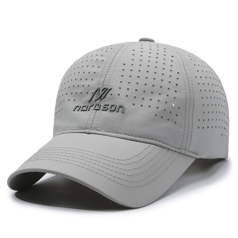 Nuovo cappello da uomo estivo leggero e ad asciugatura rapida, con visiera parasole in rete sottile, versione coreana, berretto da baseball traspirante, semplice e casual_voghion.com