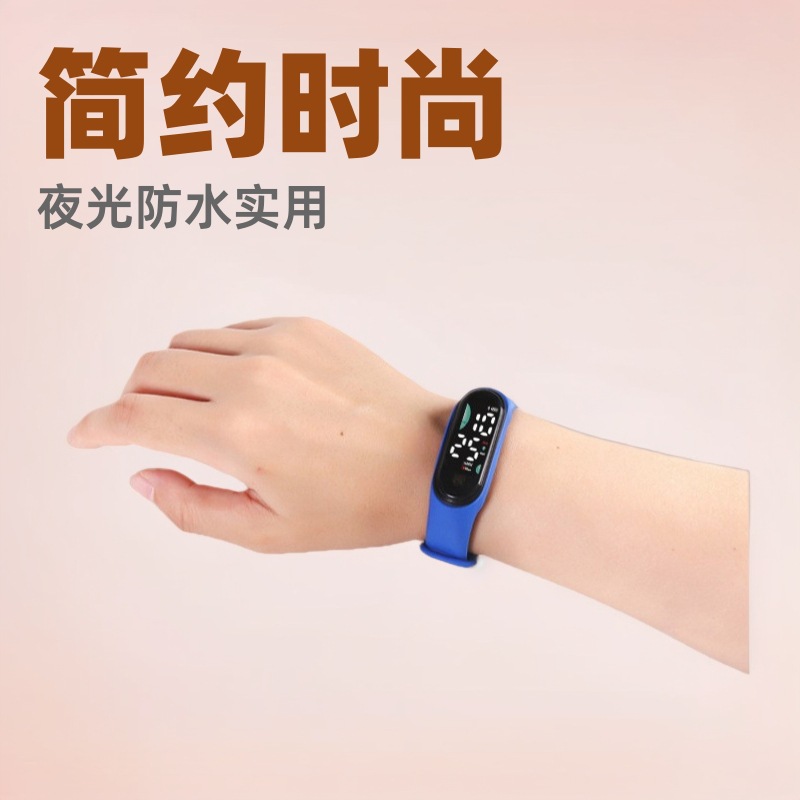 Factory direct new m9 student electronic watch luminous waterproof men's and women's simple universal fashion sports bracelet watch