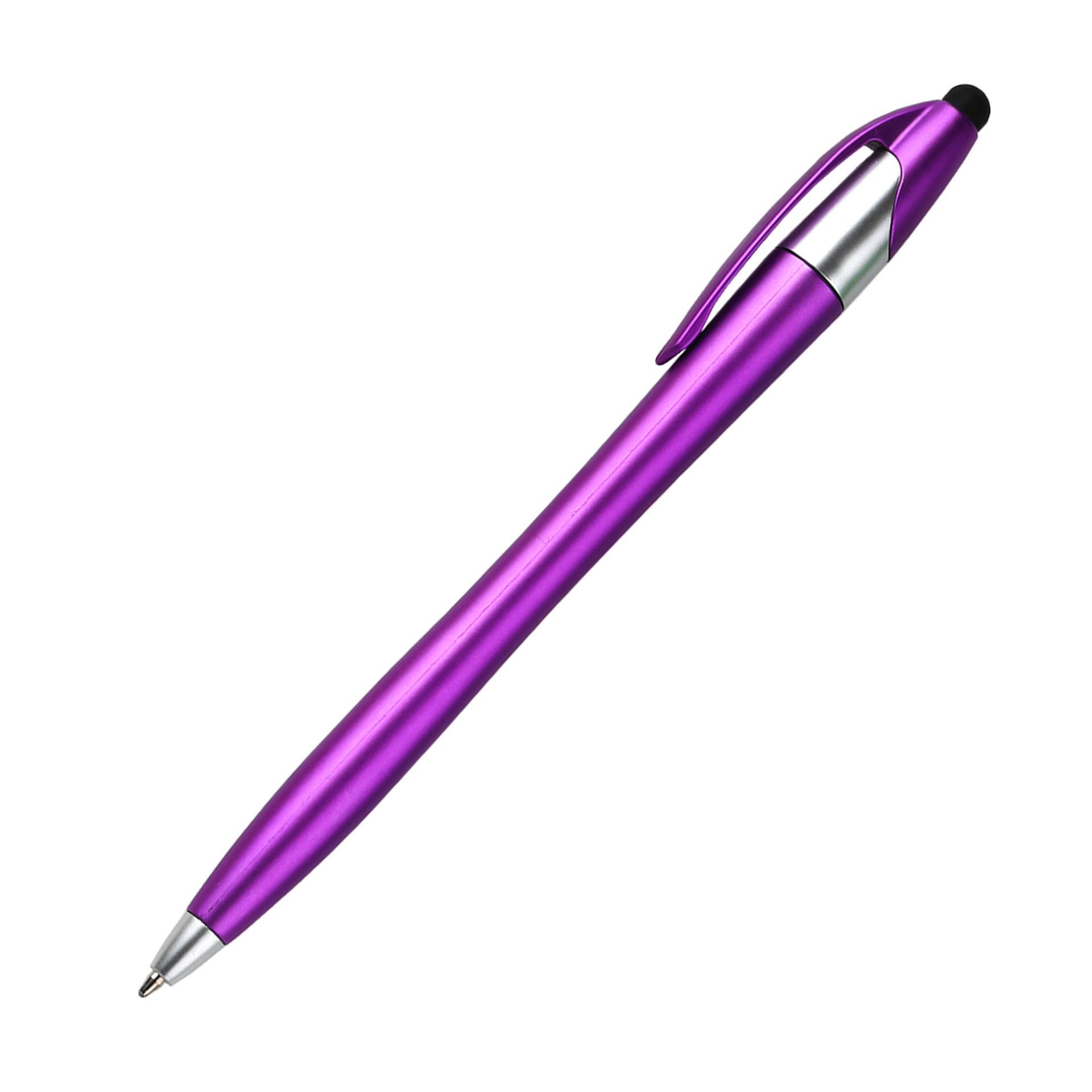 Inventario mayorista de fabricación de cabeza táctil suministro de bolígrafo de color metálico calabaza de pintura mate bolígrafo de marketing publicitario
