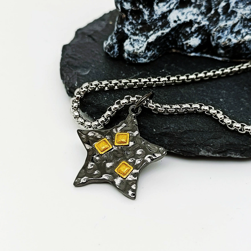 Брендовое ожерелье Seven彩? китайский текст: 七彩 Brand necklace for men and women, pendant hip-hop style, high-quality style