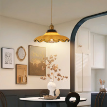 法式复古怀旧餐厅吊灯2025新款个性卧室饭厅吧台灯具广东中山