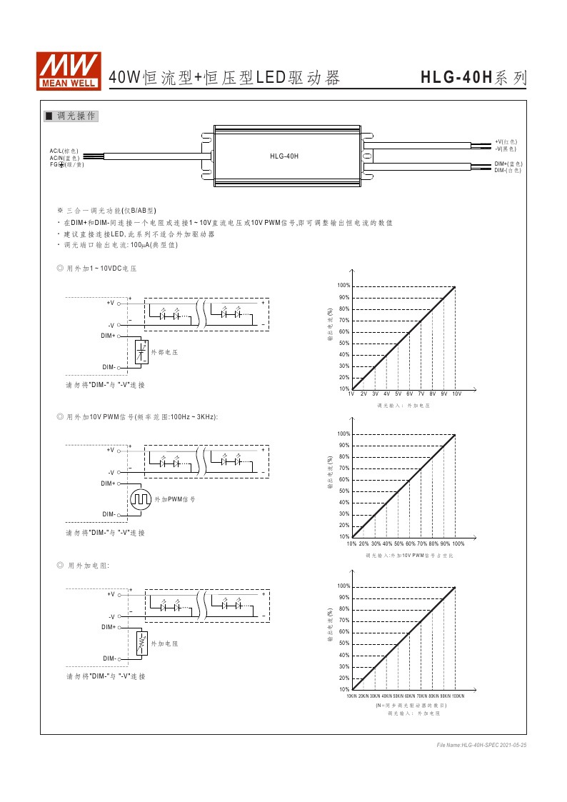 明纬开关HLG40H12B/15B/20B/24B/30B 40W 防水LED驱动电源IP65阿里巴巴