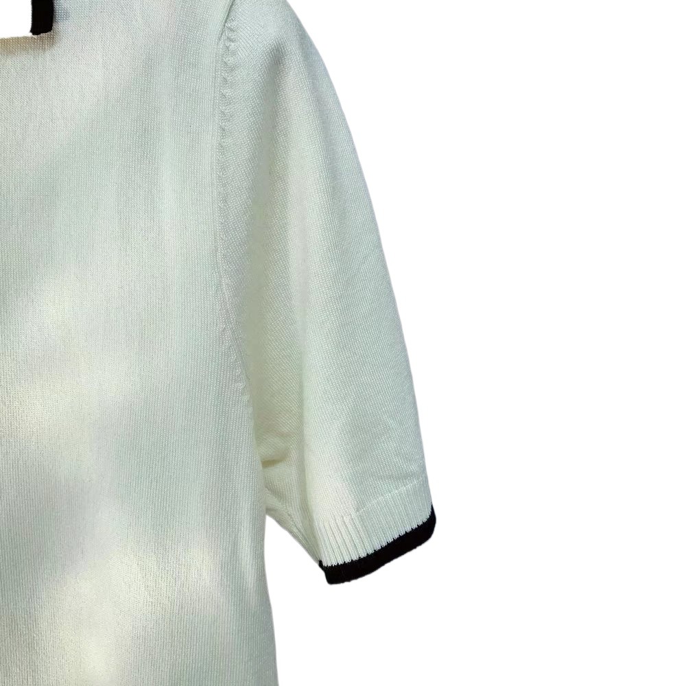 Camisa de polo de solapa casual de los hombres de negocios todo partido slim fit micro elástico camiseta verano transpirable moda punto no planchado manga corta