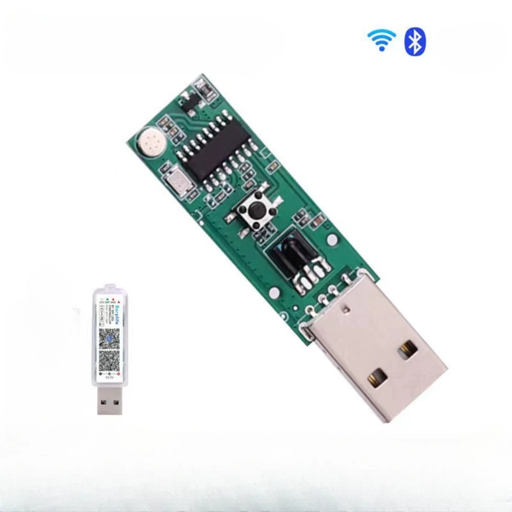 Cross-border Remote Control Intelligent Symphony Voice Control Running Water Eaves Bluetooth APP Courtyard Interior Decoration String Light PCB Board