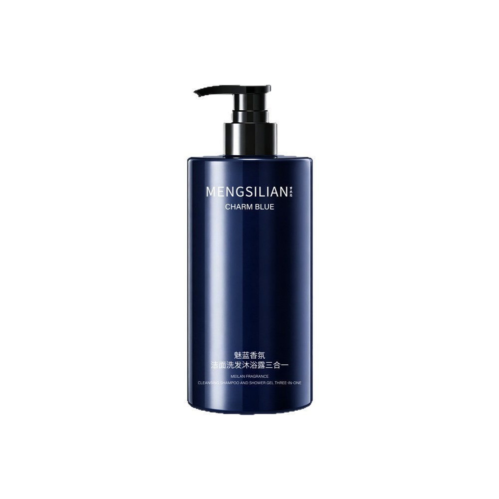 Limpieza azul para hombres, limpiador de fragancia, champú, gel de baño 3 en 1, limpieza profunda, refrescante, controlador de aceite, fabricante image 6