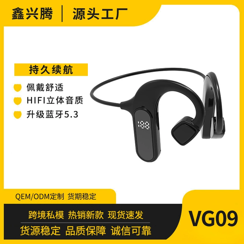 Кросс-борт новый частный образ vg09 костная проводимость Bluetooth наушники гарнитура спорт стерео TWS карта беспроводная гарнитура