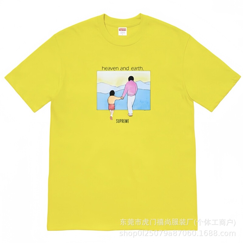 25ss美潮Supreme男女兼用ゆったりカジュアル半袖プリントレターTシャツ、ワンピース発送、純綿半袖|undefined