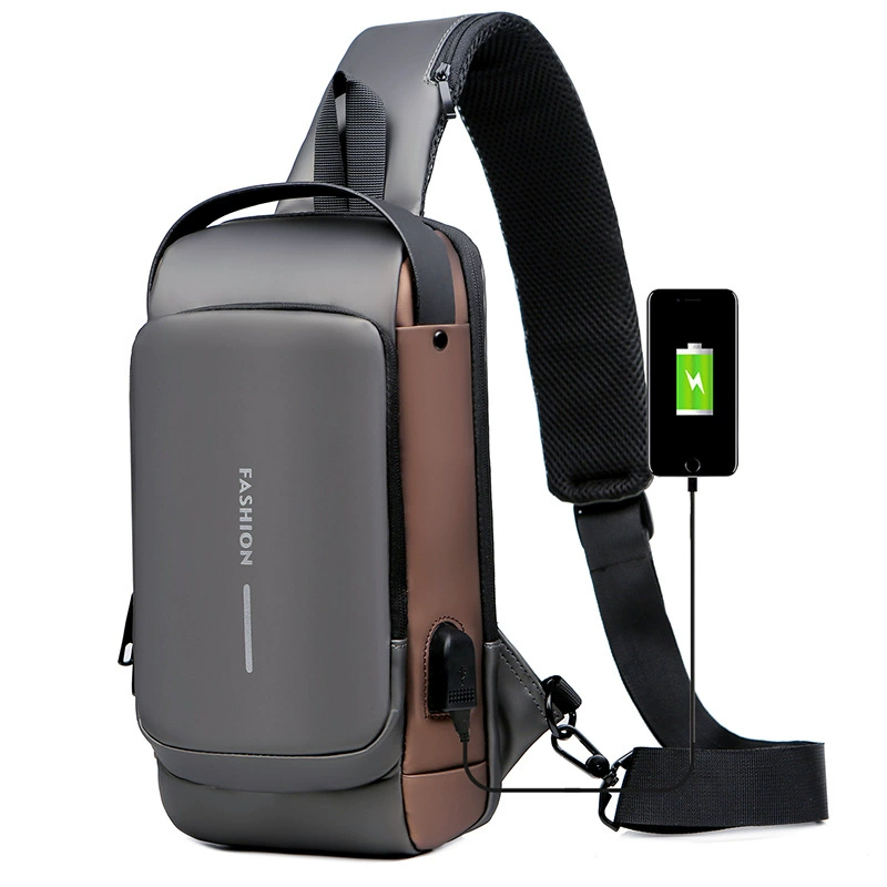 Chest bag, sports one-shoulder bag for leisure, universal shoulder bag, anti-theft, European style