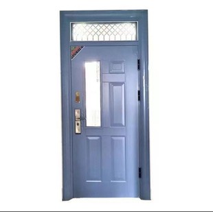 Wholesale steel fire door security door wood grain transfer entry door interior door security door school door manufacturers