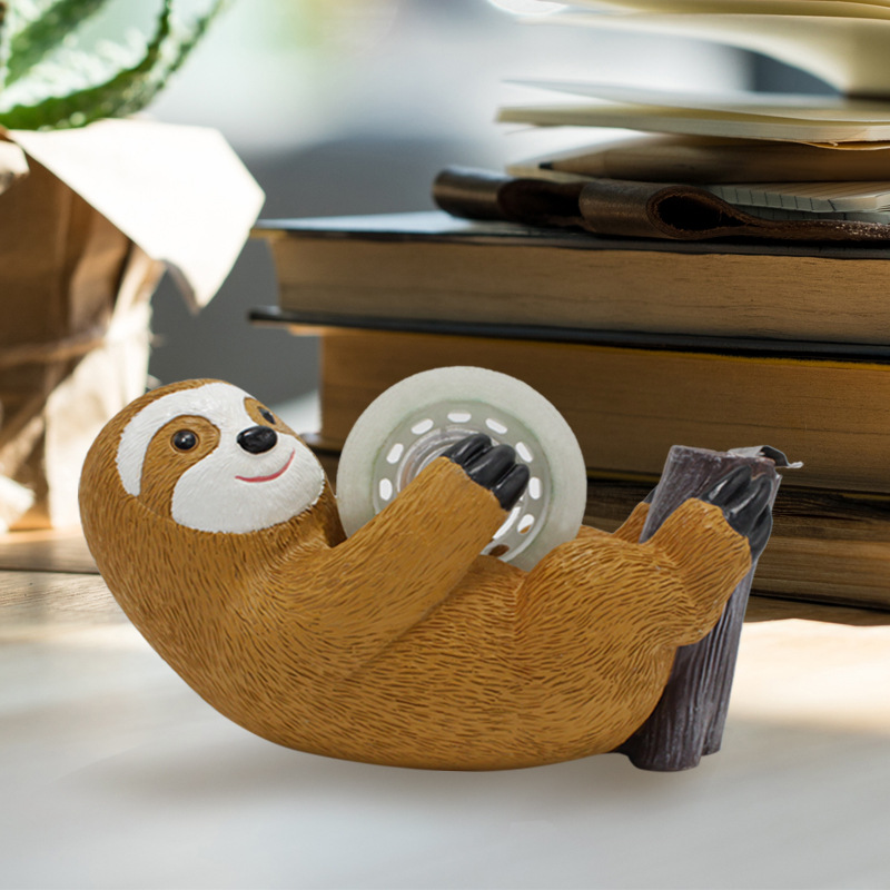  new sloth tape machine floor glue seat cartoon resin tape tearing device tape cutter tape seat 