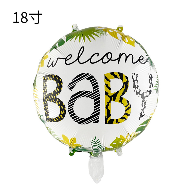 El género del globo de película de aluminio de WELCOME BABY revela la bola en la bola, el niño niña da la bienvenida a la decoración del pastel del bebé