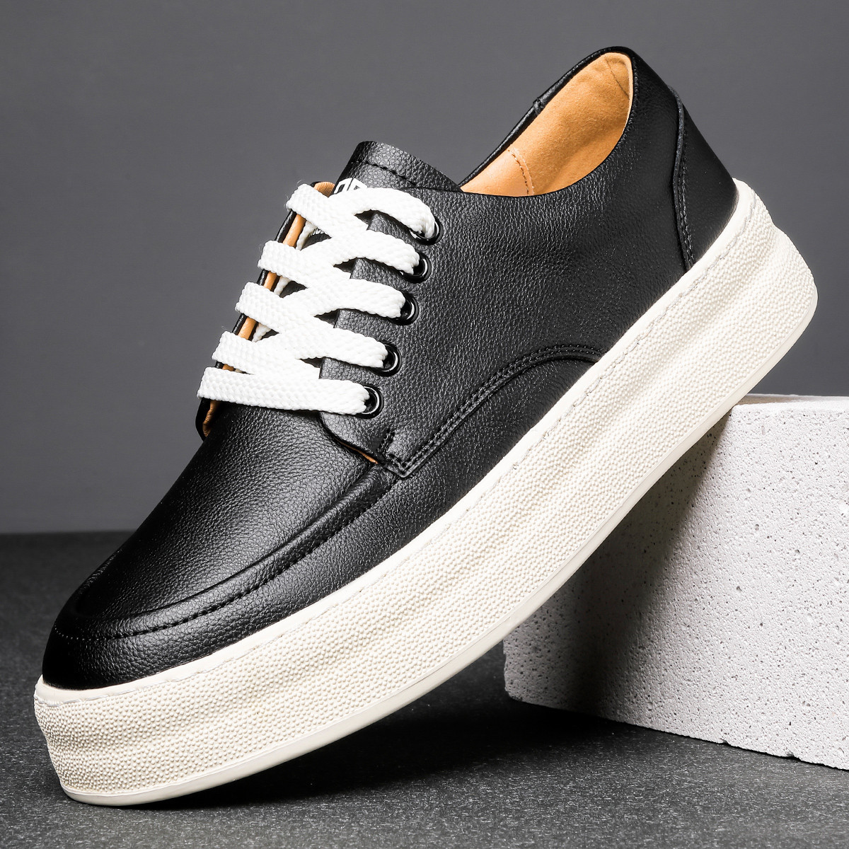 Neue bequeme Jungenschuhe Straßentrend Casual Style Herren Sneakers Sport weiße Schuhe modische All-Match-Low-Top-Schuhe_voghion.com