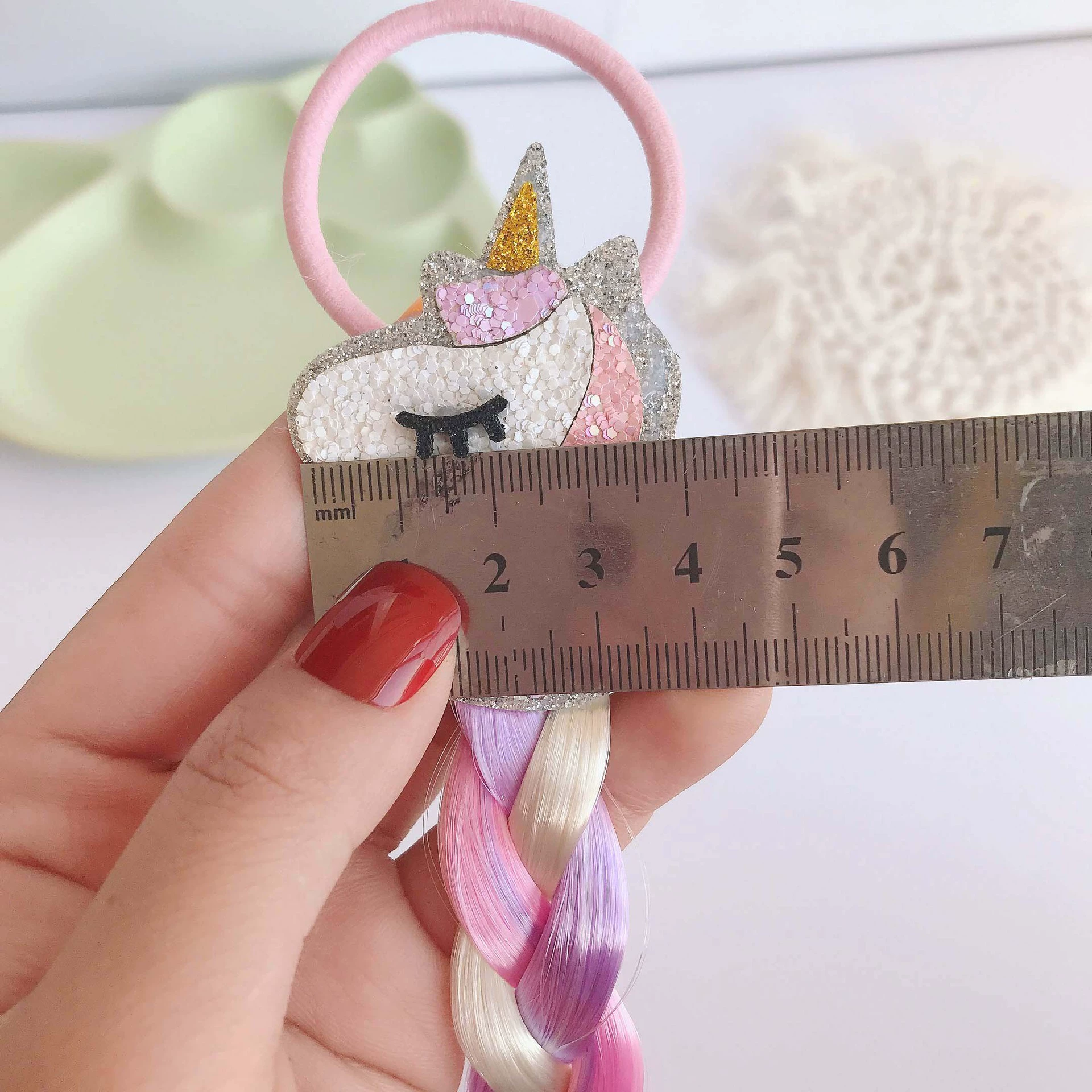 Детская wig с хвостиком, игрушка, единорог