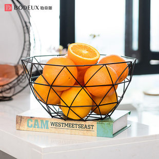 Platinus European Wrought Fruit Basket Living Room Home Creative Snack Basket Storage Basket Household Supplies Storage Basket