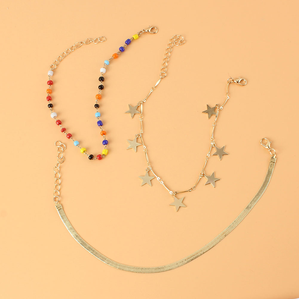 Fashion Lightning Star Alloy Anklet Wholesale display picture 2