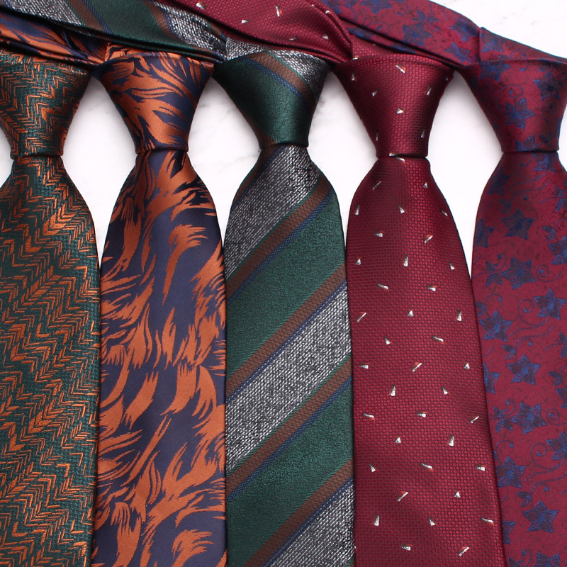 2025 New High-End Retro Hong Kong Style Small Floral Paisley Tie Men's Formal Tie Wholesale in Stock 2025 New High-End Retro Hong Kong Style Small Floral Paisley Tie Men's Formal Tie Wholesale in Stock