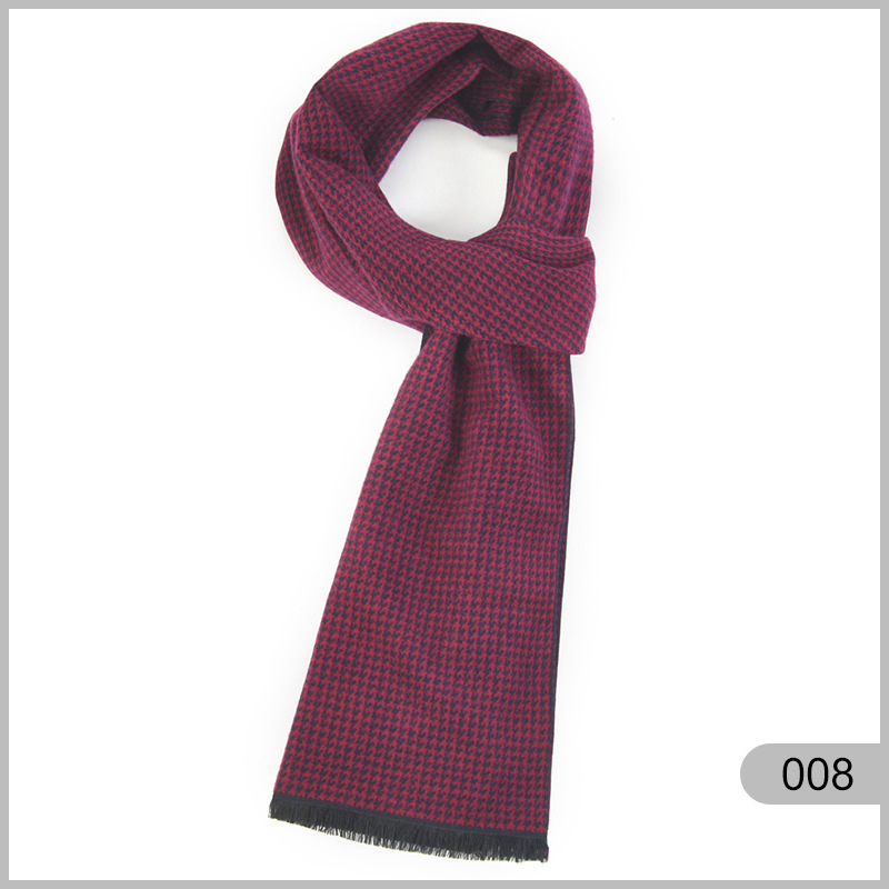 Sciarpa uomo in cotone calda antivento stile casual versatile_voghion.com